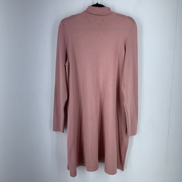 AGB Womens XL‎ Sweater Dress Turtleneck Feminine Preppy Cottagecore Trad Winter - Picture 8 of 9